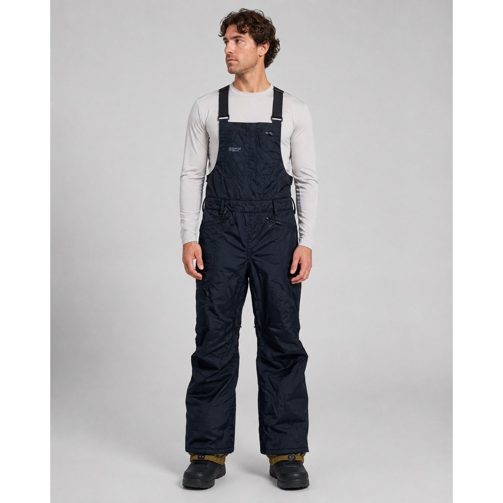 Special Blend Black Insulated Snow Bib Overalls Large Ski Snowboard NWT